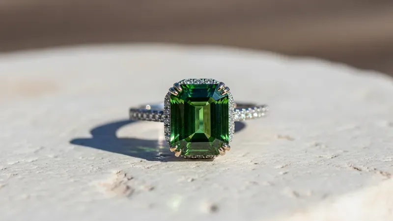 Bague saphir vert : guide d'achat complet