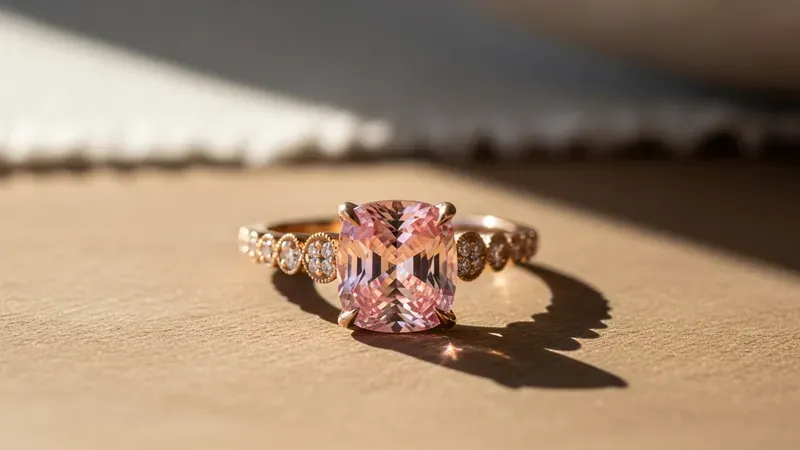 Bague saphir or blanc classique et élégante